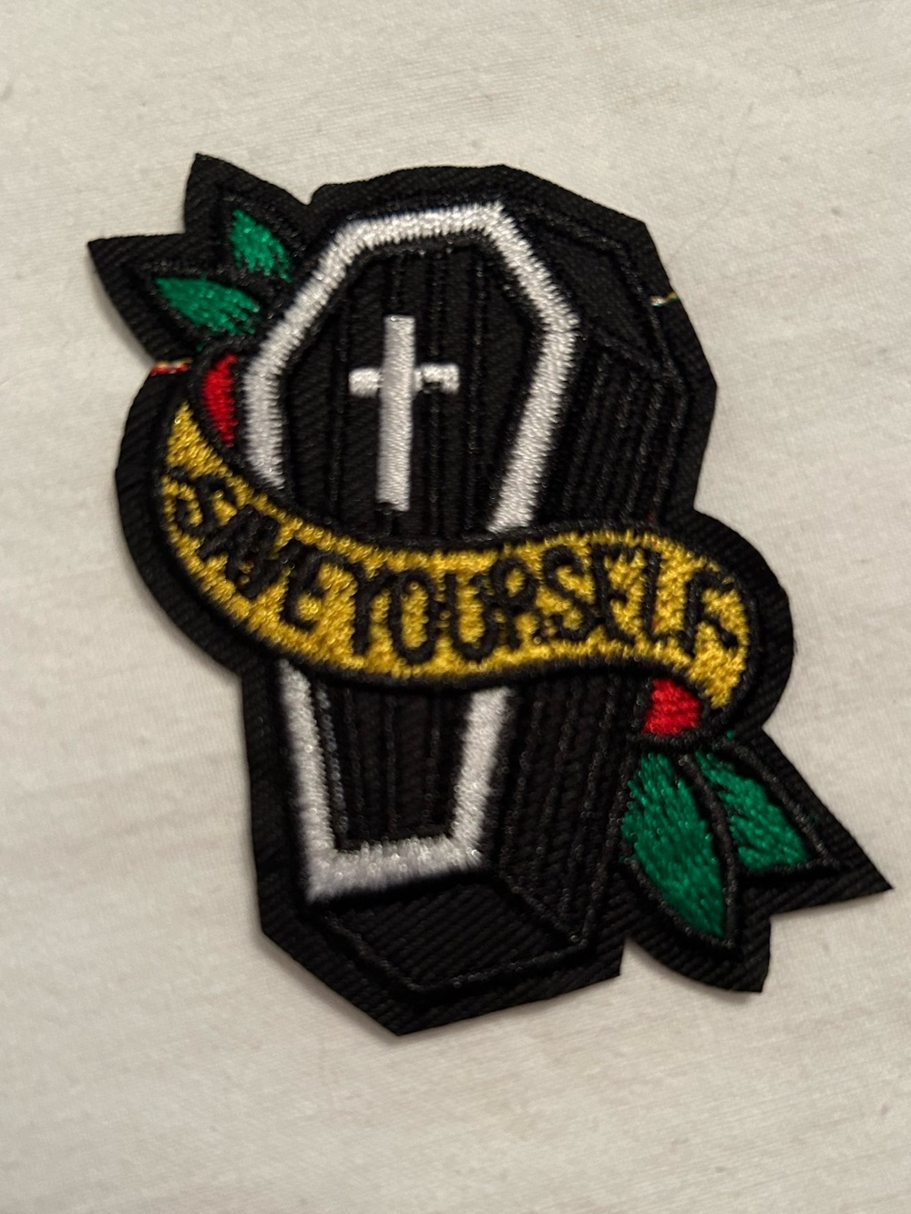 Goth Punk Grunge Last Ditch Effort Iron On Patch